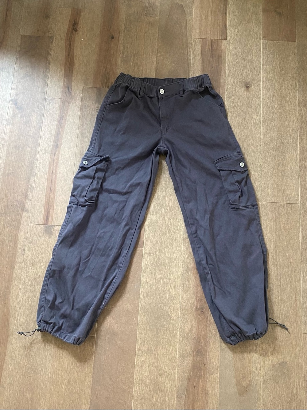Women’s Black Cargo Jogger Pants - Casual Utility Style